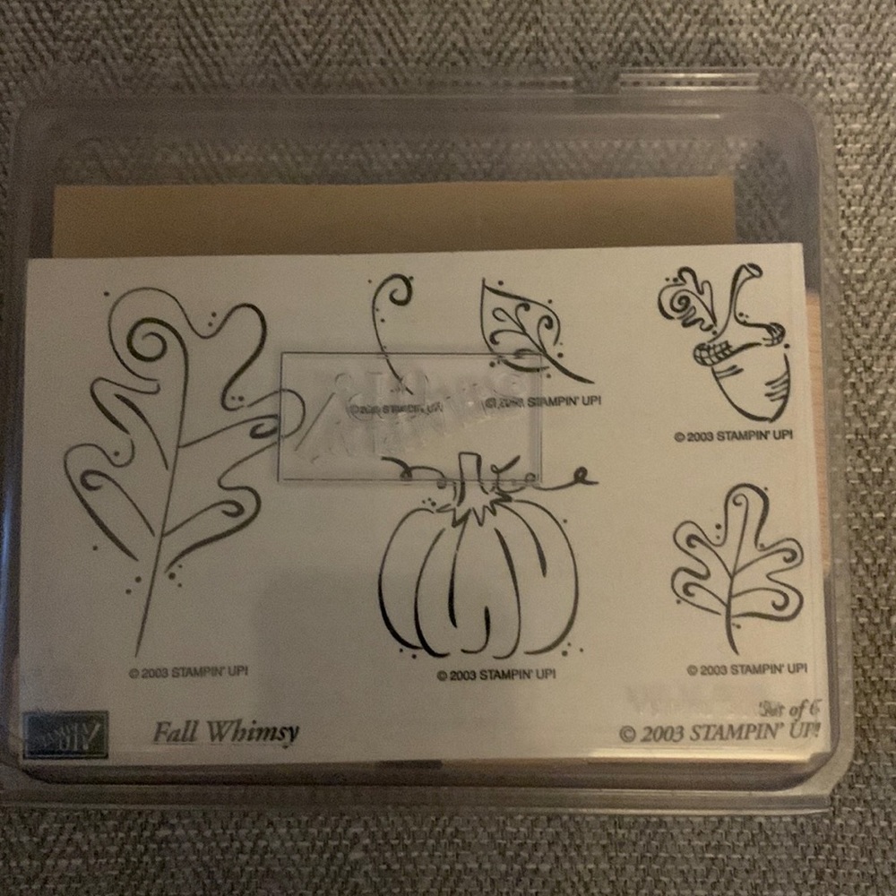 Stampin Up Fall Whimsy stamps set